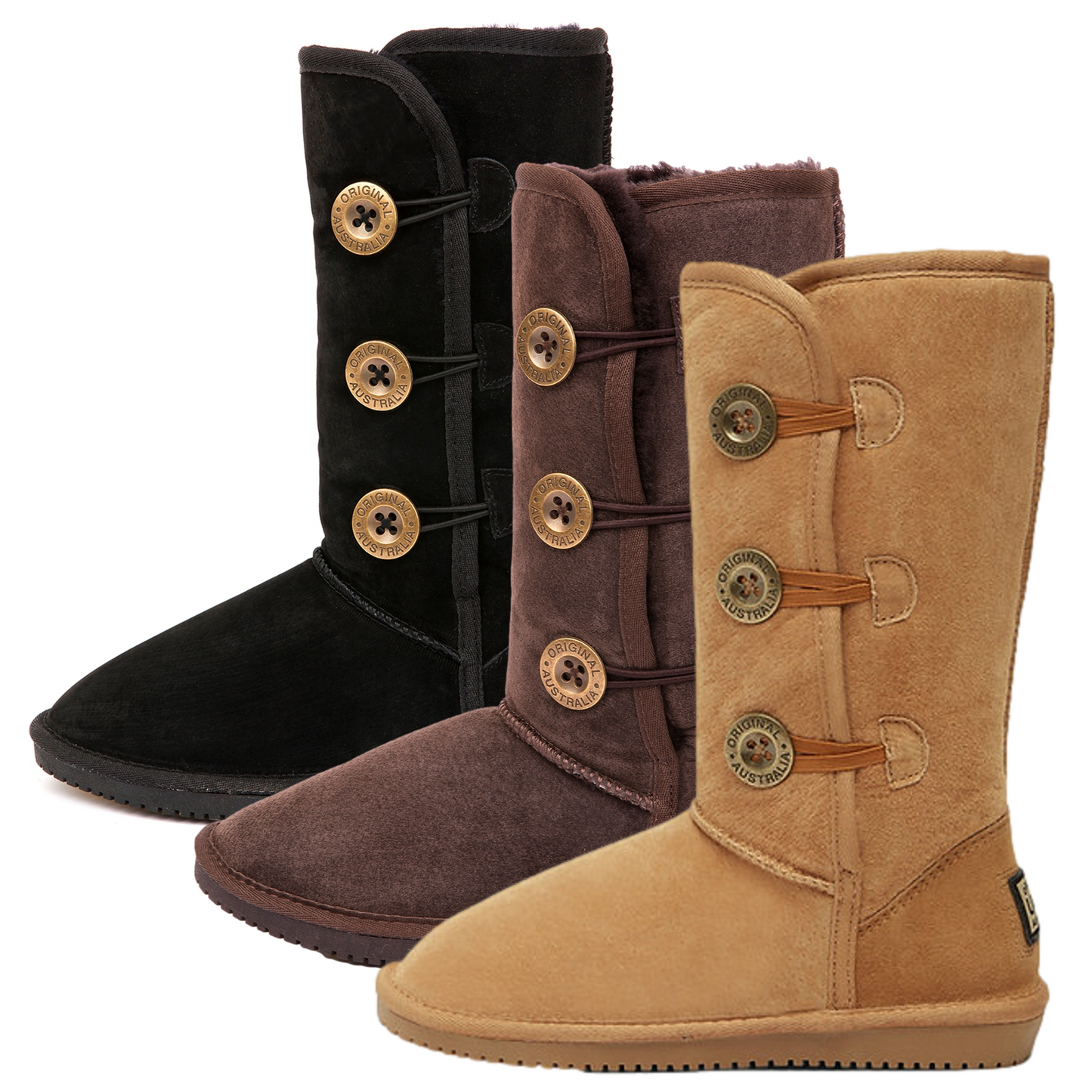 Originals Ugg Australia Long Button Boot Chocolate