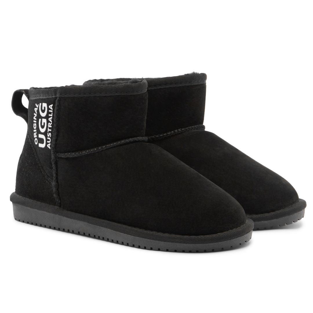 Originals Ugg Australia Branded Mini Sheepskin Boot Black