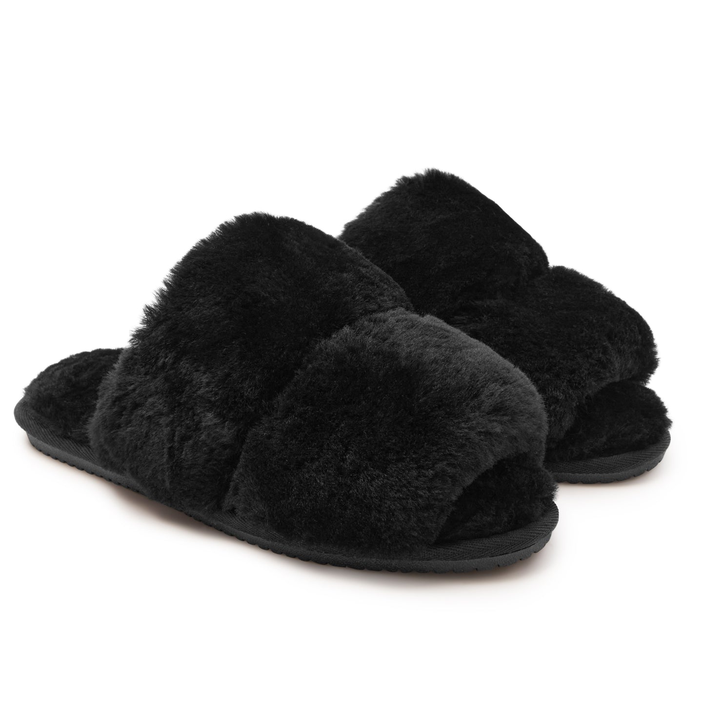 Original Ugg Australia High Double Slide Slipper Black