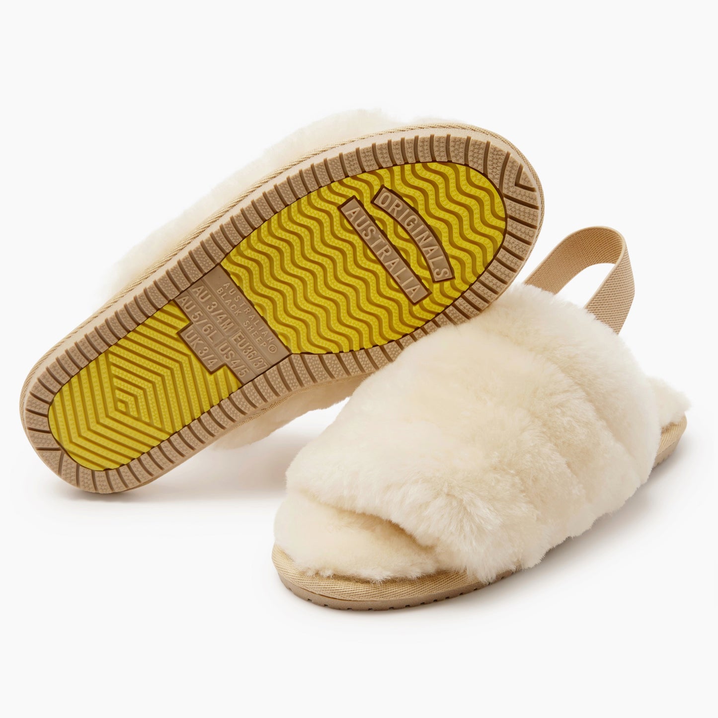 Original Ugg Australia Slingback Slide Slippers Natural