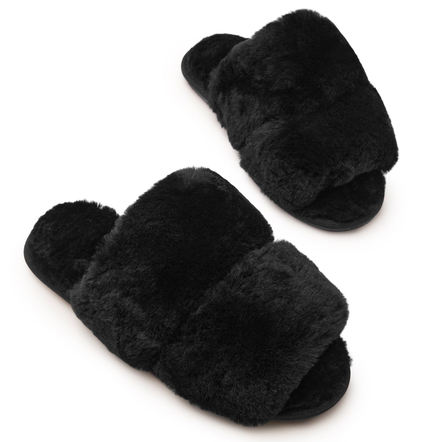 Original Ugg Australia High Double Slide Slipper Black