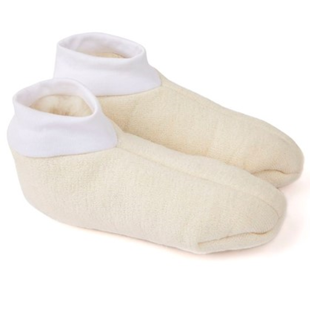 Original Ugg Australia Sheepskin Lined Wool Socks Ivory