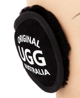 Original Ugg Australia Sheepskin Ear Muffs Black