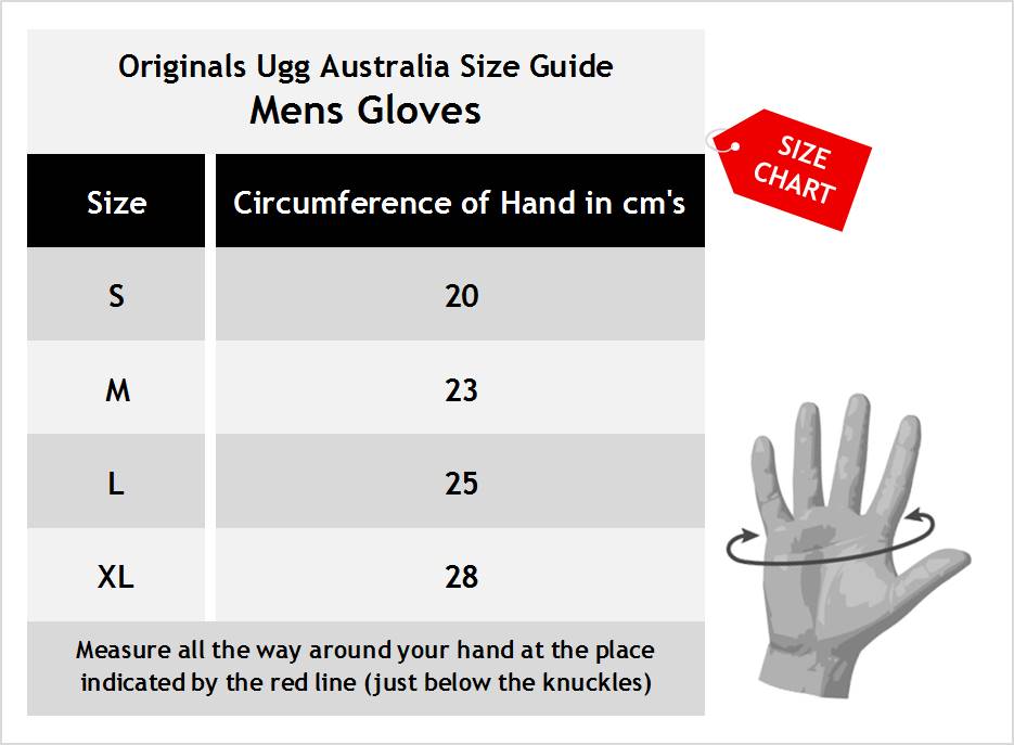 Original Ugg Australia Sheepskin Leather Gloves Men Beige