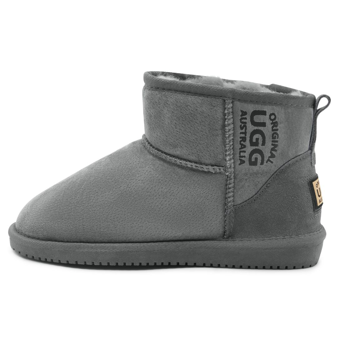 Originals Ugg Australia Branded Mini Sheepskin Boot Grey