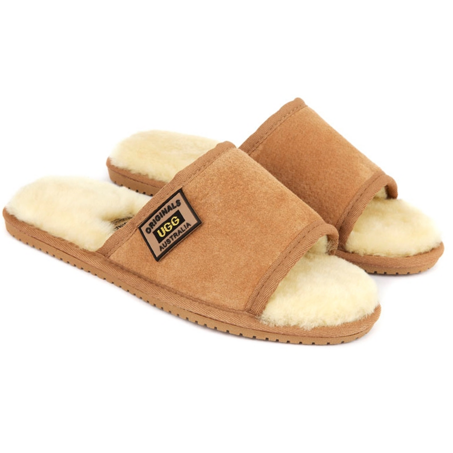 Original Ugg Australia Sheepskin Slides Chestnut