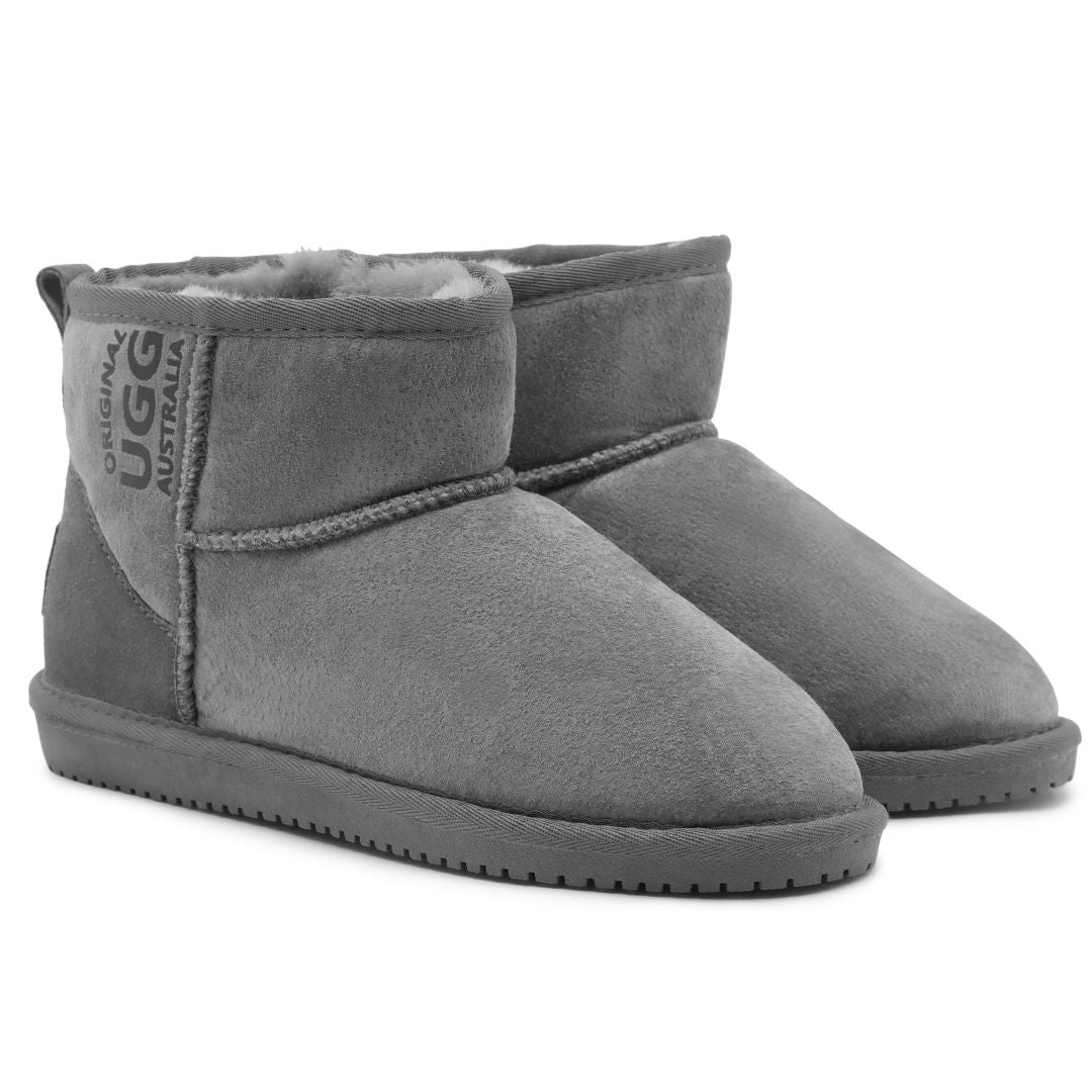 Originals Ugg Australia Branded Mini Sheepskin Boot Grey