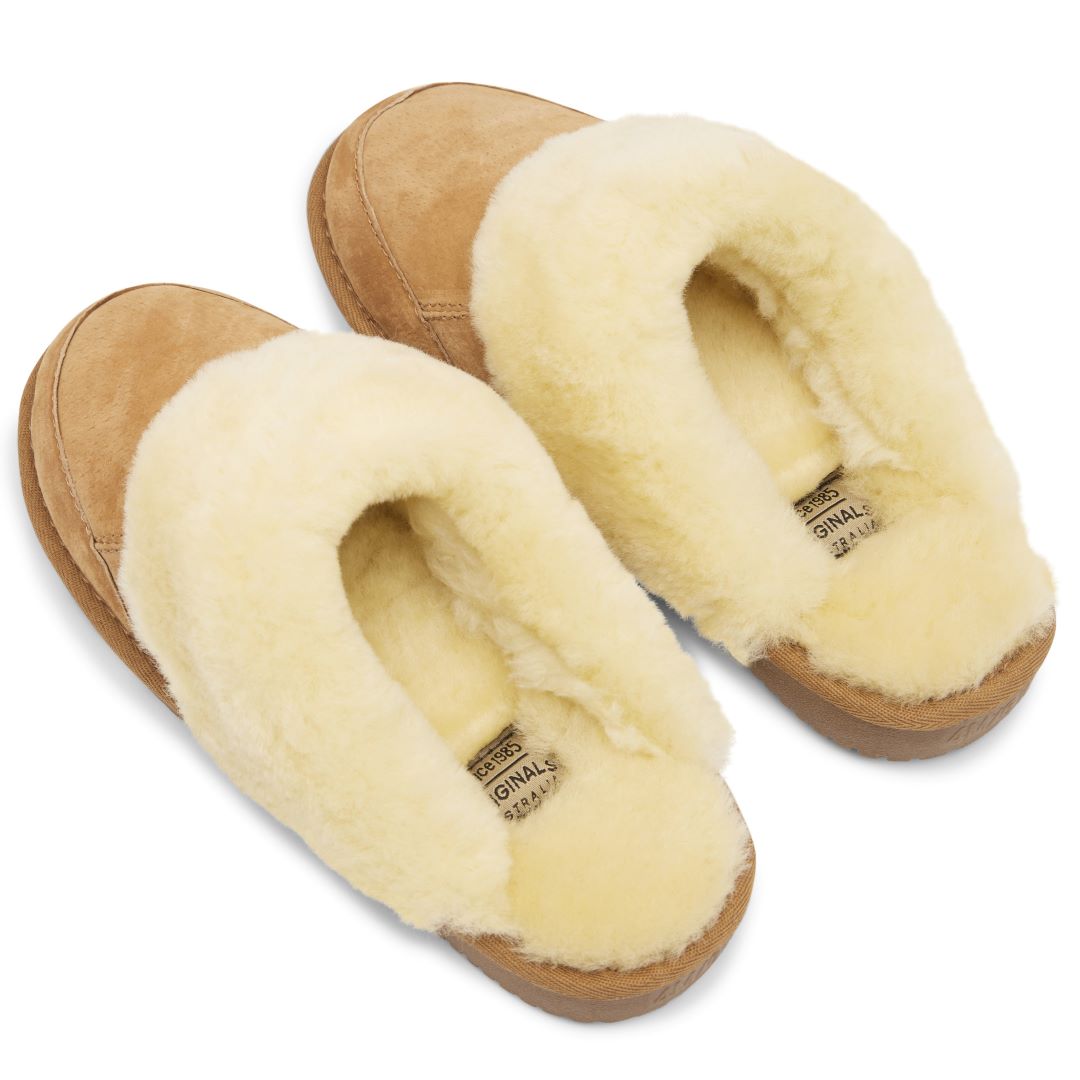 Original Ugg Australia Sheepskin Scuff Slipper Grey