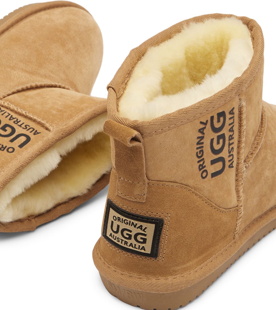Originals Ugg Australia Branded Mini Sheepskin Boot Chestnut