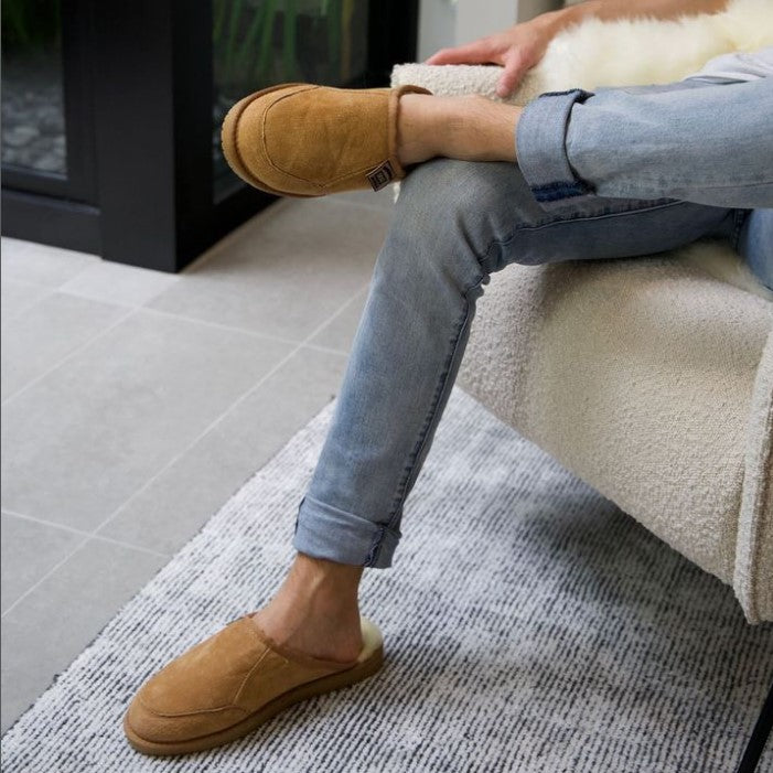 Original Ugg Australia Sheepskin Scuffs Chestnut