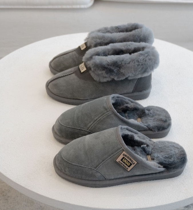 Original Ugg Australia Sheepskin Slippers Grey