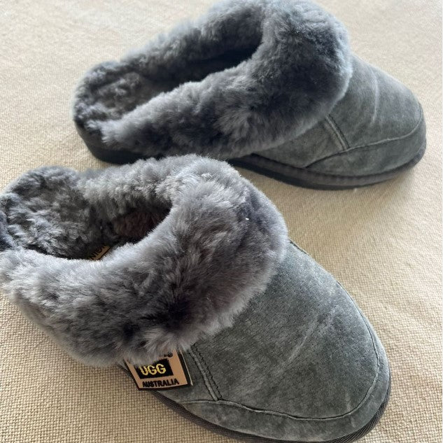 Original Ugg Australia Sheepskin Scuff Slipper Grey