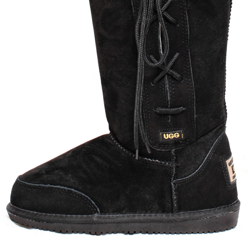 Originals Ugg Australia Long LaceUp Boots Black