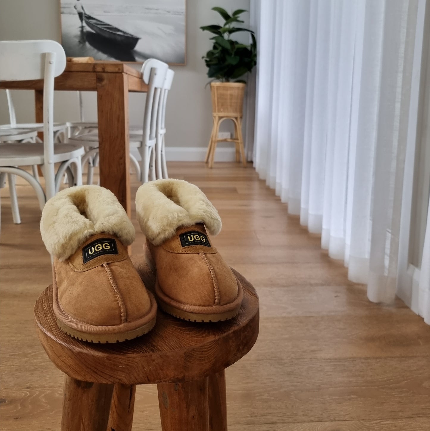 Original Ugg Australia Sheepskin Slippers Chestnut