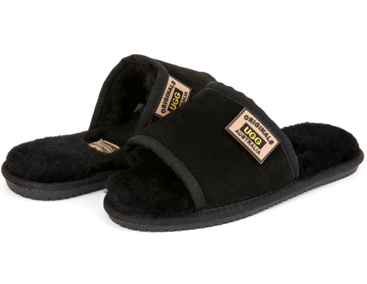 Original Ugg Australia Sheepskin Slides Black