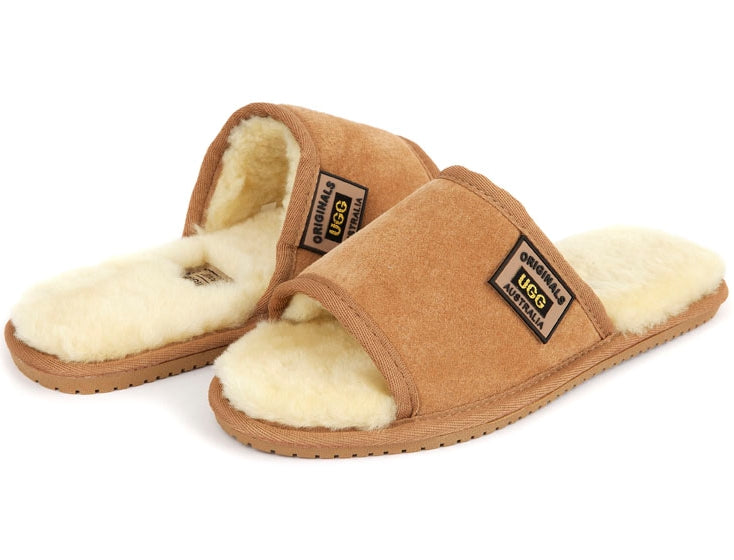 Original Ugg Australia Sheepskin Slides Chestnut