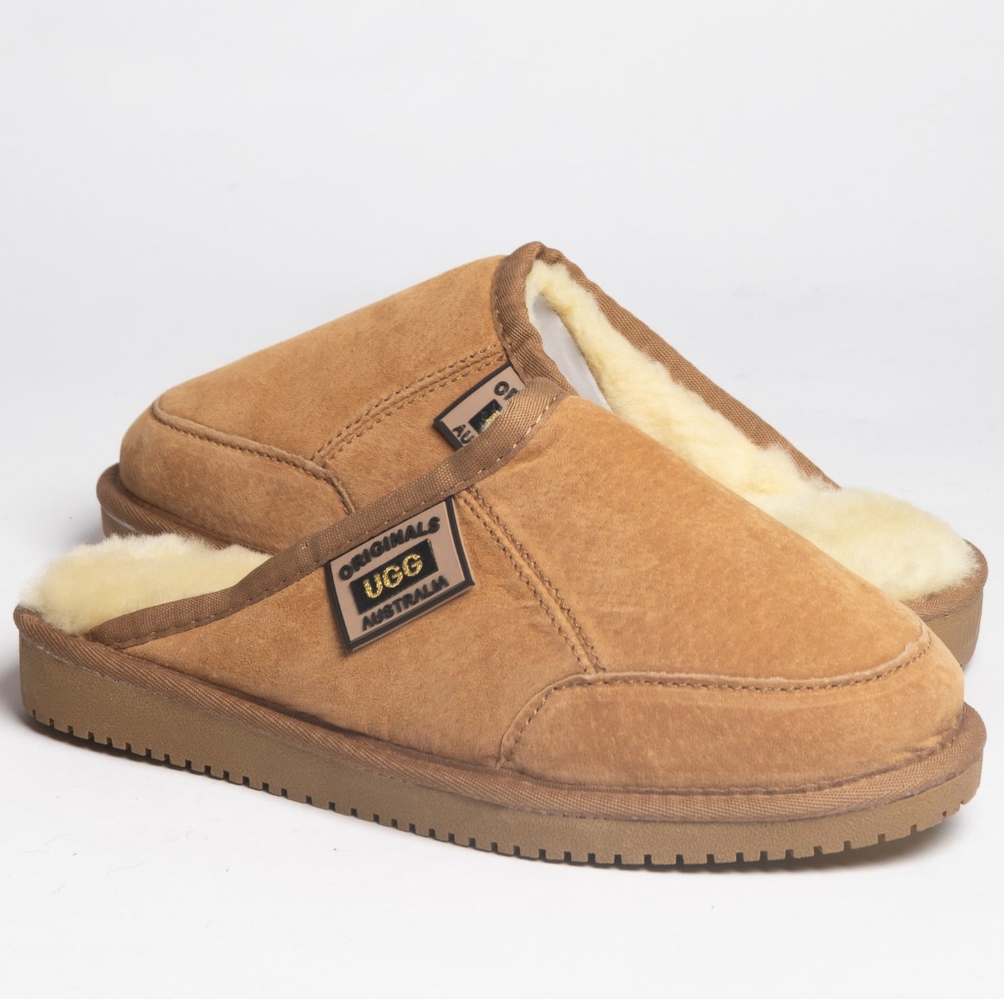 Original Ugg Australia Sheepskin Scuffs Chestnut